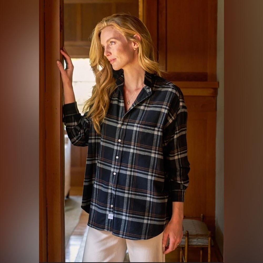Frank & Eileen Black and White Plaid Button Down Shirt
